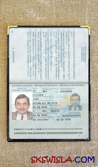 Mołdawia zdjęcie do paszportu pliki PSD, skan i fotografowany obraz